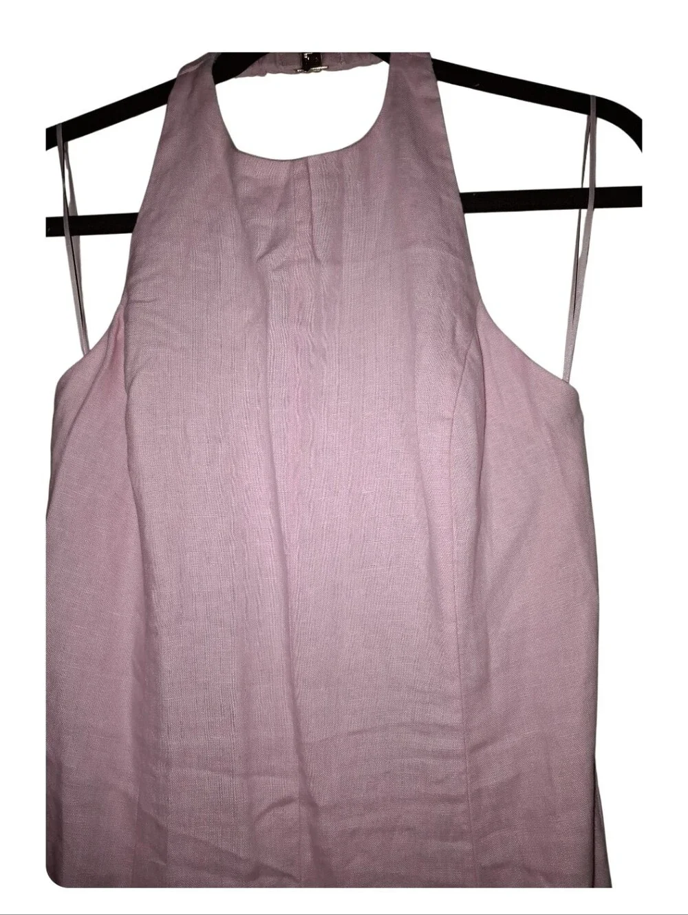 NWT Abercrombie & Fitch Linen High Neck Maxi Dress- LP